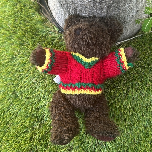 Hugfun International Scruffy Fur Teddy Bear with a knitted sweater - Picture 6 of 6